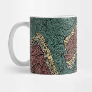 Nirmana Center Galaxy Line Art Color Mug